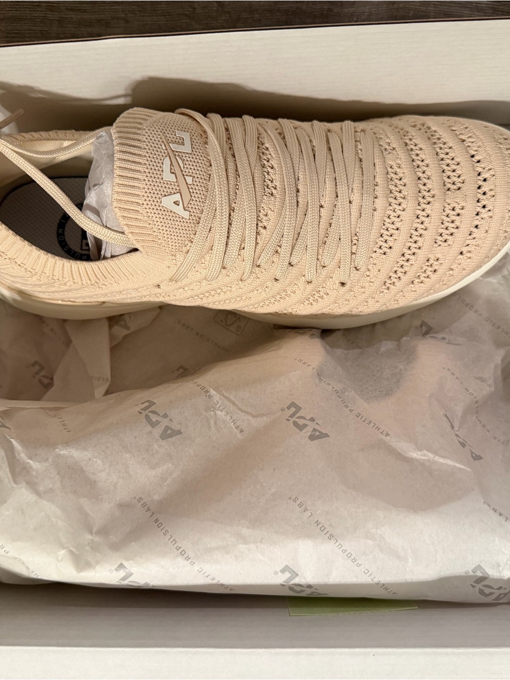 APL TechLoom Knit Sneaker in Nude Beige